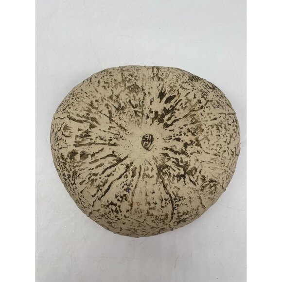 Artisan Gourd Impression Bowl Pottery Trinket Dish Signed ‘91 Heart Shaped - Picture 4 of 8